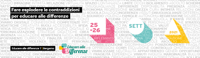  settima edizione di Educare alle differenze il 25 e 26 settembre a Bergamo.