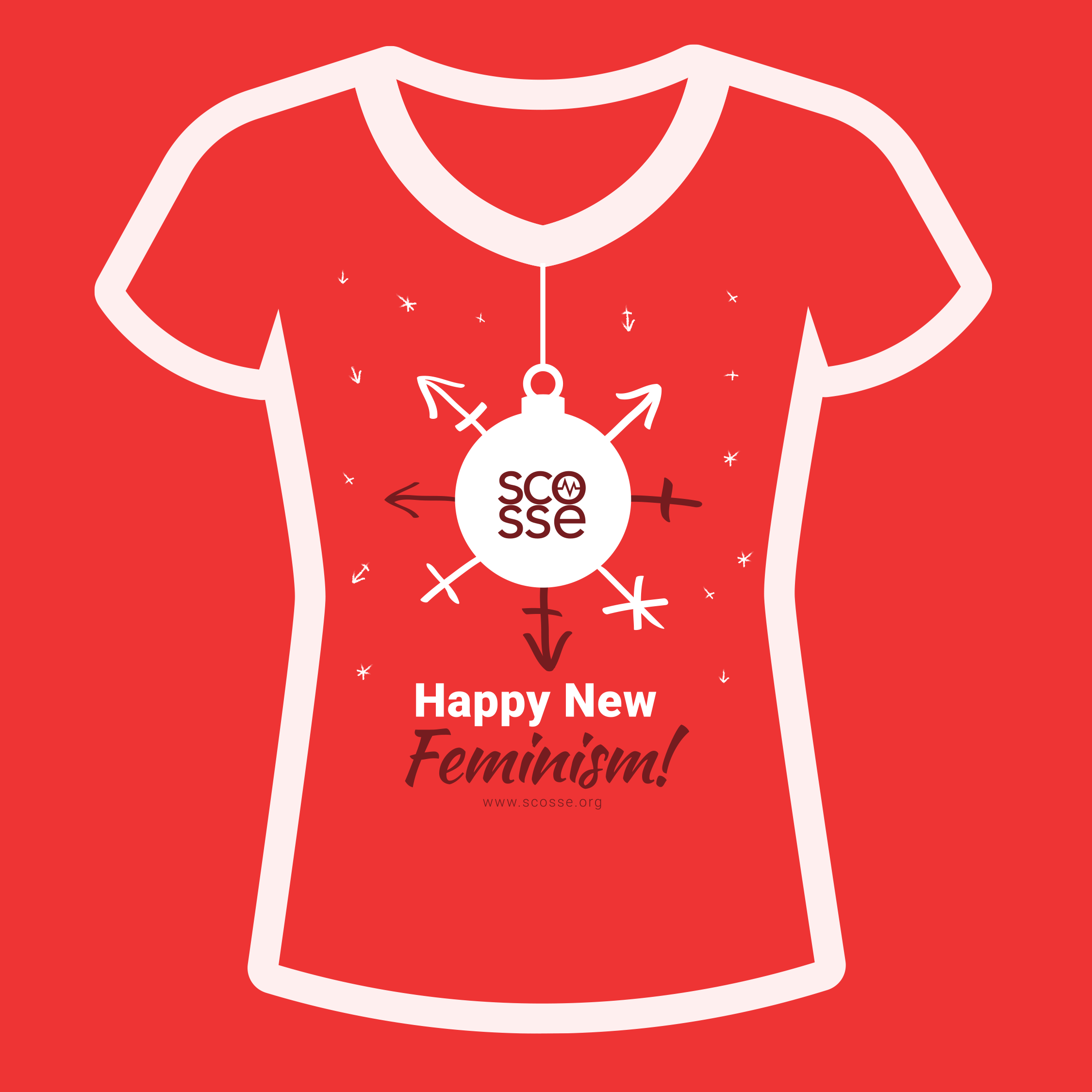 T-shirt Happy New Feminism!