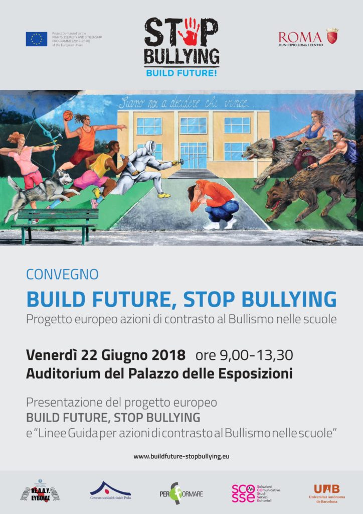 Locandina convegno Build future, stop bullying